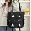Bolso de Lona Multibolsillos Estilo Coreano Modelo Nuevo para Estudiantes, Bolso de Mano, Gran Capacidad para Estudiantes de Secundaria, Bolso Cruzado