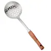 Juego de Espátulas de Madera Maciza 304 para Cocina Casera Espátulas para Saltear de Acero Inoxidable Cuchara Espátula Antiadherente Cucharón de Sopa Cuchara Ranurada