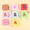 Porta-moedas de Silicone Desenho Animado Atacado Mini Bolsa Pingente Chaveiro Casal Bolsa de Armazenamento para Fone de Ouvido Presente Personalizável