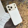 Estilo de Nicho Retro Color Puro Textura de Cuero Adecuado para Funda de Teléfono Móvil Apple 16 iPhone 17 Pro Max 14/15 Gama Alta