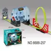 Cross-Border Amazon Track Pull-Back Alloy Car Toy Gift for Boys and Girls, Children's Metal Racing Car