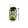 Tuercas de Hierro para Muebles M4-M10 con Rosca Interna y Externa, Cabeza Avellanada y Rosca Directa Interna y Externa, Tornillos Adecuados para Madera de Muebles