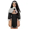 Suministro exclusivo transfronterizo de lencería sexy, disfraz sexy de monja para juegos de rol de Halloween, set de pasión para cosplay qqny654