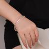 Pulseira de Prata com Prata Pura 999.9, Inscrição Auspiciosa Banhada a Ouro, Design de Divindade Estelar Tai Sui, Pulseira Antiga Estilo Chinês Novo