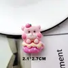 Novo Urso Morango Desenho Animado Feito à Mão diy Capa de Celular Acessórios de Cabelo Sapatos com Furos Copo de Água Cola de Creme Acessórios de Resina Atacado