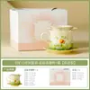 Juego de Té Factory Flower Whisper Cerámica Kung Fu Juego de Té Gama Alta Gaiwan Blanco Mineral Tetera Personal y Taza de Degustación