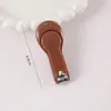 Cortauñas Color Caramelo Cortauñas Creativo Cortauñas Portátil para el Hogar Anti-Salpicaduras Herramienta de Manicura para Niñas