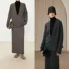 [Recomendación Principal] Suéter de Punto Yuran 26 Modelo Nuevo Primavera Temprana Mezcla de Cachemira y Lana Cuello Enrollado Hecho a Mano Manga Larga