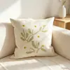 Cojín decorativo verde fresco para sofá de casa, cabecero de cama, cojín decorativo para casas modelo, cojín lumbar de oficina, extraíble y lavable