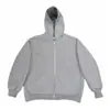Moda Transfronteriza para Hombre Europea y Americana Otoño e Invierno Sudadera con Capucha y Cremallera Estampado Estrellado Tendencia Chaqueta Holgada Hip-Hop Callejero para Hombre