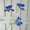3 Cabezas de Flores Gerbera para Decoración de Boda, Flores Artificiales para Salón de Bodas, Arreglo de Piso, Arreglo Floral, Cosmos Estilo Pastoral, Flores para Decoración del Hogar