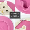 Boina de Lana con Parche de Gato Fábrica En Stock Suave Linda Boina para Niña Otoño e Invierno Dulce Gorro Boina al por Mayor
