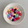 Material ecológico cuentas en espiral cuentas de agujero recto accesorios para llavero cadena de teléfono hecha a mano DIY materiales para joyería cuentas sueltas