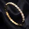 Pulseira de Aço Inoxidável Estilo Levemente Luxuoso Moda de Ponta Temperamento Europeu e Americano Versátil Hexagonal Inlaid Zircônio Pulseira de Aço Titânio Feminina