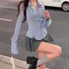 Estilo Coreano Principios de Otoño Chica Picante Atuendo de Drama Coreano Principios de Otoño Dulce y Picante Fresco y Elegante Mujer Madura Estilo Universitario Conjunto de Vestido Elegante