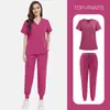 Lavagem de Roupas à Mão para Homens e Mulheres, Roupa Cirúrgica Fina, Roupa de Trabalho de Manga Curta para Sala de Operações, Salão de Beleza para Homens e Mulheres