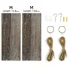 Estante de Almacenamiento de Cuerda de Cáñamo de Madera para Montar en la Pared, Estante para Colgar en la Pared, Estante de Almacenamiento, Adorno de Maceta Colgante de Madera para Montar en la Pared