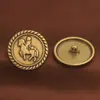 Abrigo Estilo Vintage con Hebilla de Metal, Botones para Traje, Botones Decorativos Metálicos Simples de Alta Gama, Venta al por Mayor desde el Fabricante