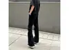 Calça Jeans Preta Estilo Americano Vibe Style Calças High Street Ruffian Shuai Chao Marca Micro-lar Look Slim Masculino Slim-fit Casual Calça Reta