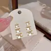 Brincos de Letra Estilo Minimalista, Brincos de Luxo Leve e de Alta Qualidade, Estilo Retro Francês, Brincos Exquisitos e Elegantes