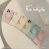 Capa de celular com suporte de cor sólida 14Promax Apple 13 para iphone11 Japão e Coreia do Sul macaron 12 uma geração de cabelo