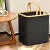 Cesta de Bambu Transfronteiriça Cesta de Mão Cesta de Armazenamento Cesta de Armazenamento de Tecido Oxford Cesta de Roupas Sujas Doméstica Caixa de Armazenamento Simples Armazenamento de Roupas Sujas