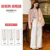 Pantalones para Mujeres Embarazadas 2025 Nuevo Primavera y Verano Retro Sueltos Rectos Casuales Pierna Ancha Pantalones Diseño Trendy Sentido Adelgazantes Pantalones