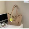 Bolsa Tote Estilo Coreano Ins Nova de Aparência Sofisticada, Literária e Artística, Estilo Preguiçoso para Mulheres, Leve para o Trabalho, Compras, Grande Capacidade, Bolsa Transversal