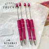 Dulce Genial BarbieGugubi Mengli Serie Rosa Negra Bolígrafo Corazón Flor Acrílico Hecho a Mano DIY Accesorios Materiales