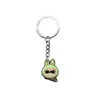 Serie de tela de tirar de dibujos animados, gancho para mochila escolar de goma suave de PVC, llavero, colgante DIY, regalo, llavero en stock, venta al por mayor