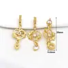 Colgante Chapado en Oro de 14K Color Cobre Conserva el Color Amuleto Mariposa Estrella Accesorios para Pulsera Collar Joyería con Cuentas D175