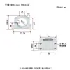 Enlace Maquinaria CNC para Carpintería Accesorios para Máquina de Grabado Base para Motor de Husillo de Aleación de Aluminio Soporte Fijo de Sujeción