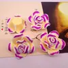 40mm cerâmica macia vintage flor flor rosa grande handmade diy adorno de cabeça antigo acessórios de cabelo colar material de joia de palco