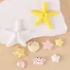 Acessórios de Resina Estrela do Mar Concha Fofa Oceano Materiais DIY para Crocs Decorações de Capa de Celular