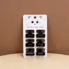 Set de 6 Pinzas Pequeñas para el Cabello para Mujer, Pinzas Negras Sencillas para Flequillo y Peinado, Adecuadas para Niñas