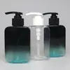 Frasco Quadrado de 150ml Frasco de Limpador Facial Masculino pet Frasco Quadrado Plano para Shampoo Tipo Pump Plástico Banheiros Sub-Frasco