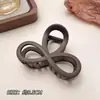 Grampo de cabelo grande elegante estilo coreano com bolinhas delicadas para coques na parte de trás da cabeça, acessório de cabelo elegante em forma de tubarão para meninas