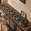 Tapete de Mesa Lateral Vintage, Tapete Longo para Gabinete de TV, Tapete de Bancada Estilo Antigo, Toalha de Mesa Impermeável e à Prova de Óleo para Gabinete de Sapatos de Entrada