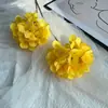 Blanco verde amarillo flor artificial hoja material boda coreana floral flor artificial Mori hotel Camino arreglo floral planta verde pico de bambú hierba