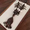 Nuevo Collar con Colgante de Madera y Cáscara de Coco Hecho a Mano Estilo Bohemio para Mujer Collar de Diseño de Nicho Estilo Étnico Retro