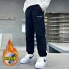 Pantalones Charge para niño Otoño e Invierno Casual Niños A prueba de viento Engrosado Senderismo Escalador Pantalones Deportivos Impermeable con forro polar Softshell Pantalones de Moda