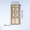Reino Cangrejo Arquitectura China Edificio Estilo Huizhou Materiales Modelo Mesa de Arena Maquetas DIY Puertas y Ventanas Móviles Madera