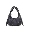 Bolso Plegable con Estampado de Mezclilla Nuevo 2025 para Mujer, Bolso de Lona Casual Japonés y Coreano de Gran Capacidad para Hombro y Cruzado