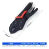 Grampos Resistentes Ajustáveis com Cabo de Borracha Vermelho e Preto, Gama Completa de Grampos, Grampos de Boca Redonda, Grampos de Boca Plana, Grampos Automáticos, Grampos de Fixação