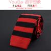 Série de tricô gravata de lã masculina moda negócios Casamento gravata de noivo Gravata de tricô plana estreita coreana