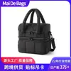 Nova bolsa térmica para almoço transfronteiriça, bolsa para marmita portátil de uso duplo transversal, disponível em várias cores, bolsa térmica à prova d'água com folha de alumínio