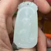 Colgante de Jade Blanco Afgano Natural de Dragón y Fénix Guanyin Buda, Artículos de Jade de Zona Turística, Artículos de Jade de Vendedor Ambulante, Venta al por Mayor de Colgantes de Jade