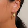 Pendientes de Aro de Moda Transfronterizos Europeos y Americanos con Colgante en Forma de Lágrima Pendientes Largos Elegantes y Elegantes Joyería para Orejas Regalos Navideños para Mujeres