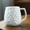 Taza de café de cerámica con cambio de horno, taza de gran capacidad para el hogar, taza de cerveza de cerámica cruda creativa de alto valor de color, taza de agua para pareja