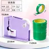 Bolsa con cordón color macarrón sellador de bolsas de plástico de alta viscosidad cinta selladora para bolsas de compras área de supermercado e hipermercado máquina manual de atado